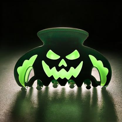 Halloween Glow in the Dark Pumpkin Ghost Claw Clips