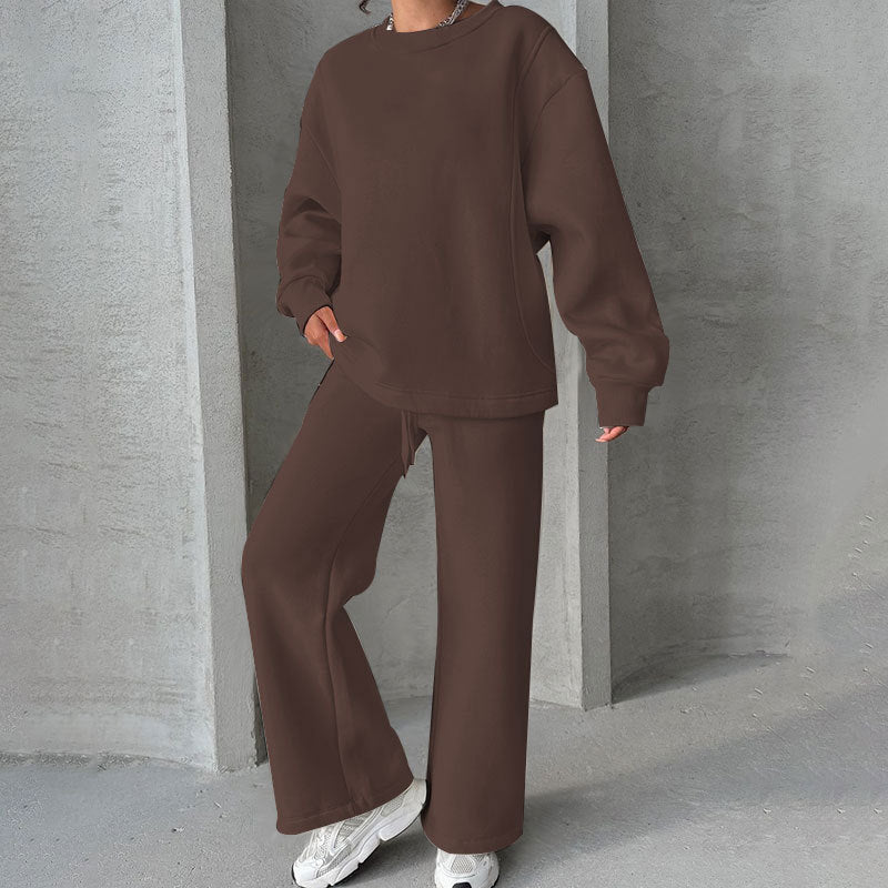 Women's Oversized Sweatshirt Wide Leg Pants Lounge Set