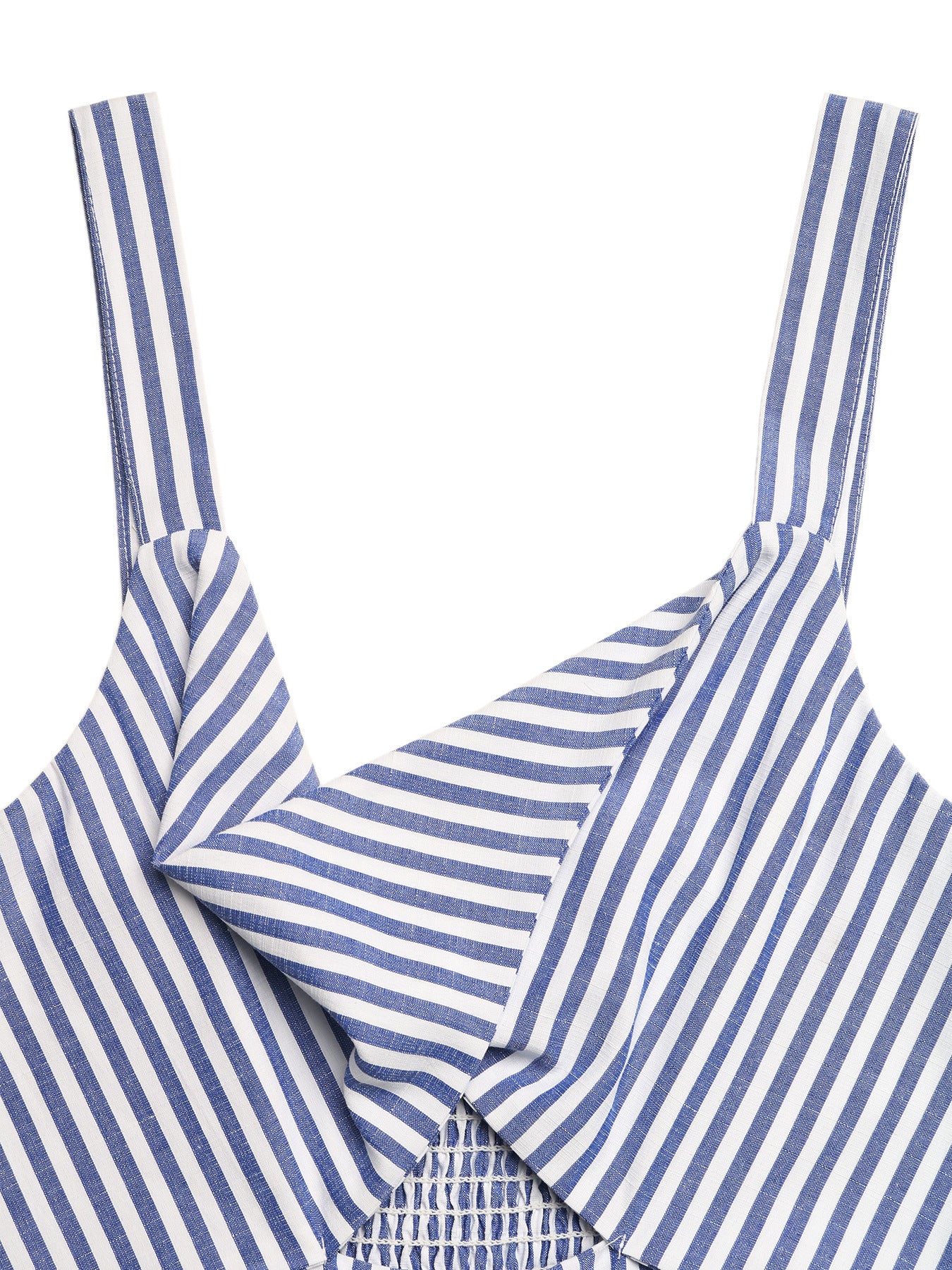 Striped Cutout Wide Leg Jumpsuit V Neck Summer Outfit