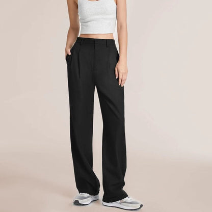 Women's High Waisted Wide Leg Dress Pants with Pockets