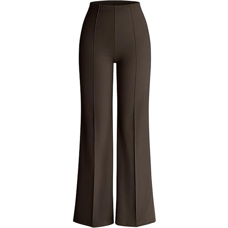 Chic High-Waisted Wide-Leg Pants – Effortless Street Style Trousers