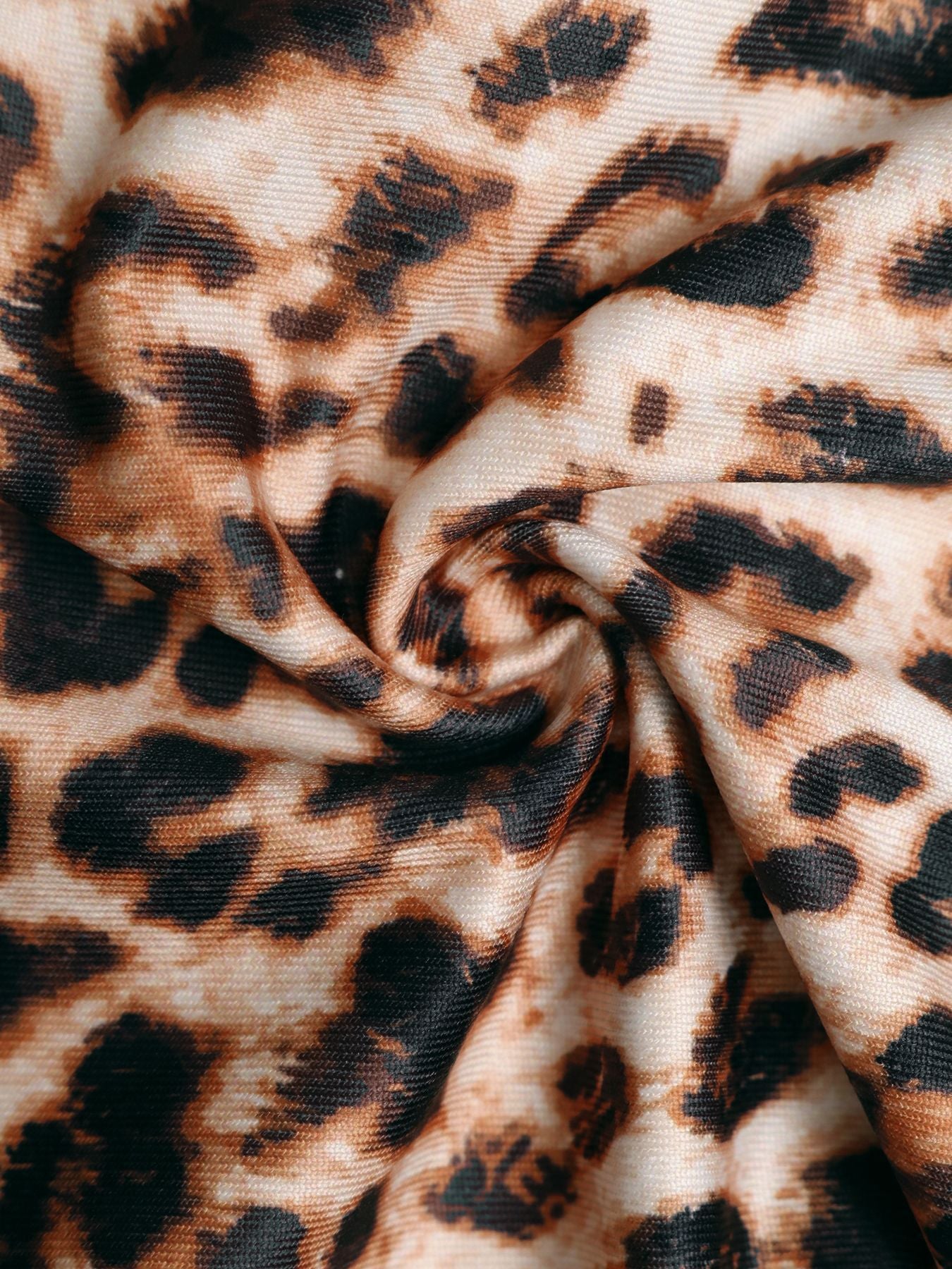 Leopard Print Lace Trim Boyshorts Stretchy Mid Rise Shorts