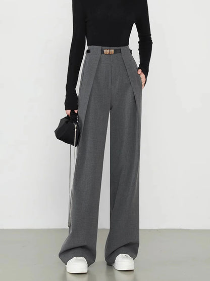 Women's Wide Leg Dress Pants High Waist Loose Straight Leg
