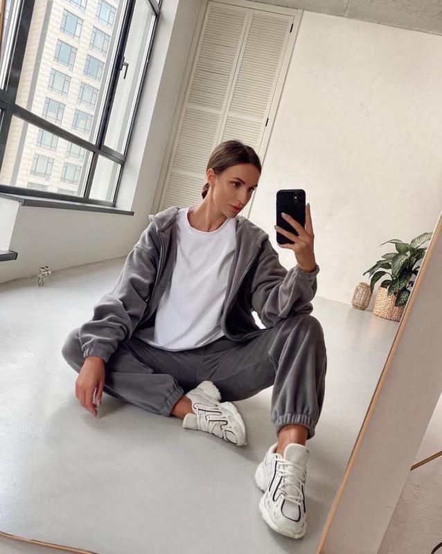 Women's Fleece Zip Hoodie Jogger Matching Set