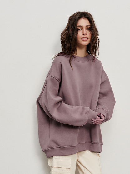 Women's Oversized Fleece Crewneck Sweatshirt
