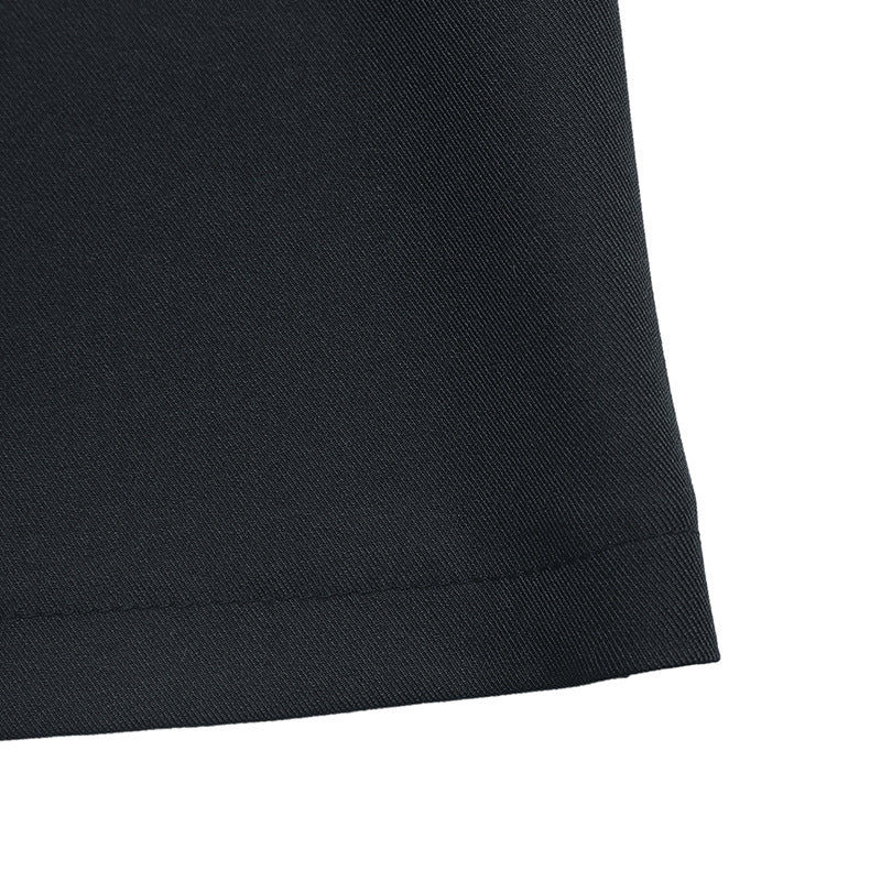 Belted High Waist Pencil Skirt Bodycon Mini Vintage Navy