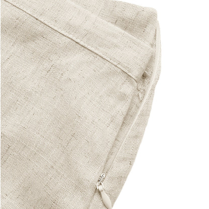 Linen Blend Tie Waist Skort High Waist Wrap Mini Shorts
