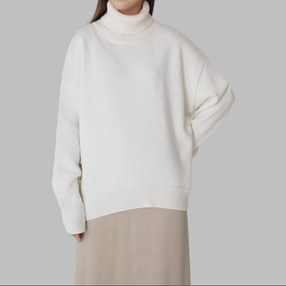 Women's Chunky Oversized Turtleneck Knit Sweater