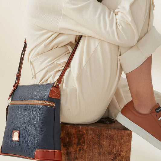 Vintage Pebbled PU Leather Crossbody Bag for Women