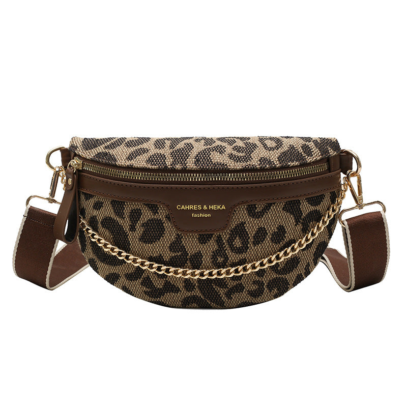 PU Leather Waist Bag Ladies Crossbody Bag Fashion Chain Wallet Shoulder bag Casual Chest Bag