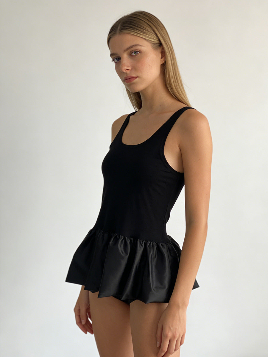 Sexy Modal Bubble Hem Tank Top – European Street Trend
