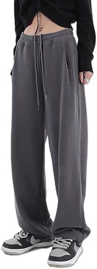 High Waist Drawstring Wide Leg Lounge Pants