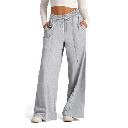 Women's High Waisted Wide Leg Drawstring Casual Pants
