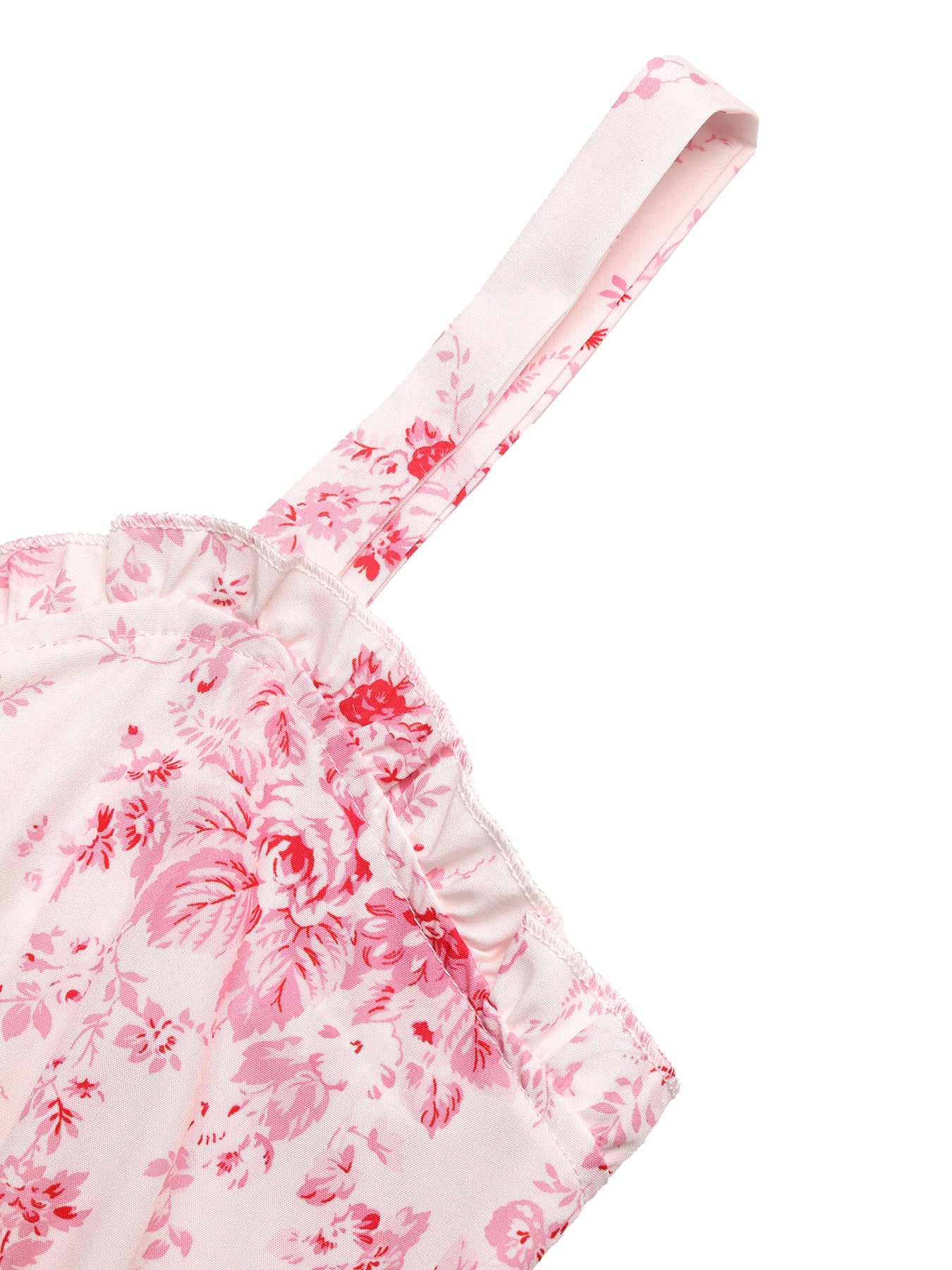 Printed Square Neck Spaghetti Strap Long Dress Elegant Fit