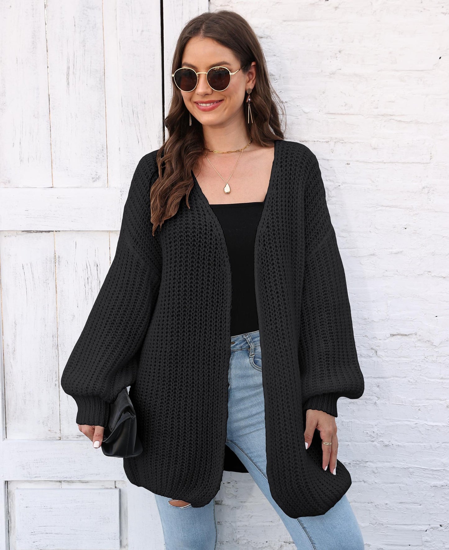 Women's Thick Coat Sweater Women's Cardigan Loose Lazy Style