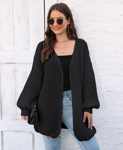 Women's Thick Coat Sweater Women's Cardigan Loose Lazy Style