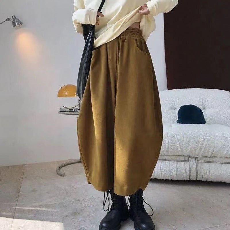 Women's Plus Size Wide Leg Baggy Casual Pants