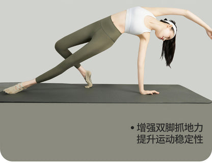 Non Slip Yoga Toe Socks Women Grip Pilates Straps Cotton