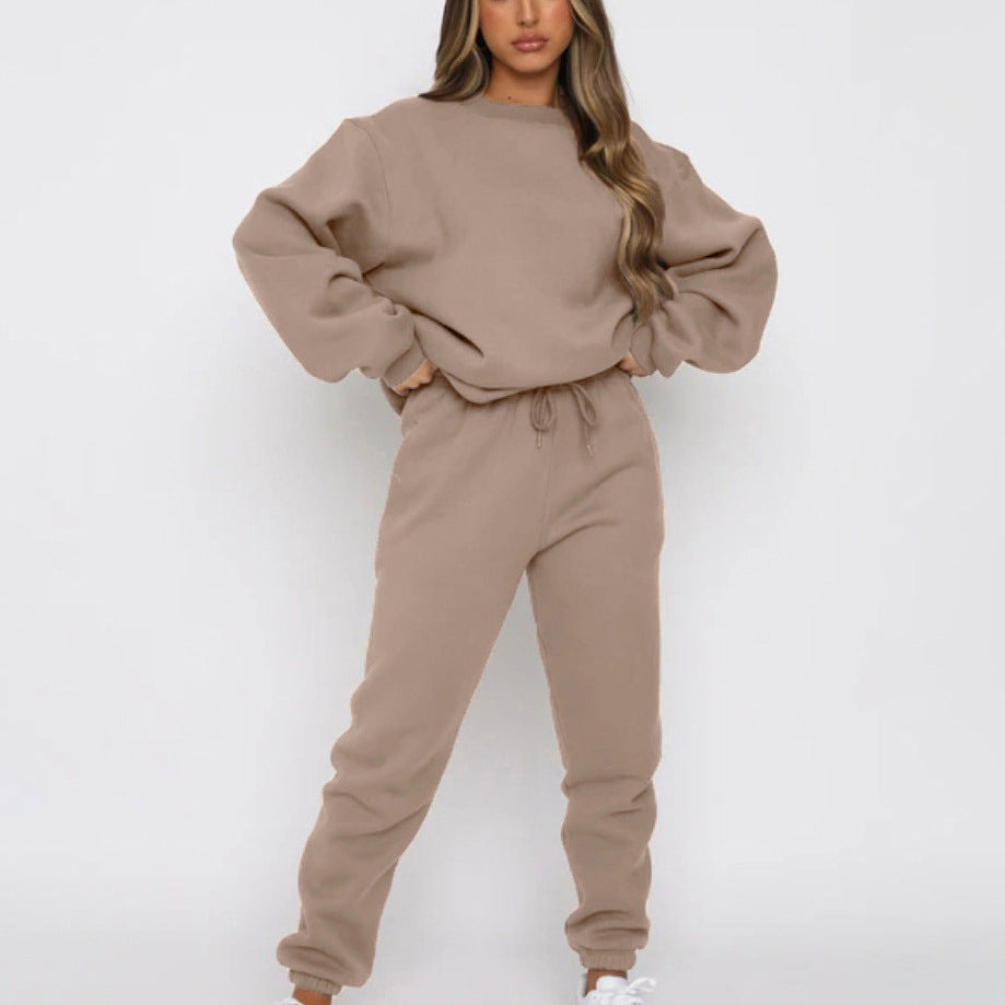 Women's Oversized Crewneck Sweatshirt & Jogger Lounge Set