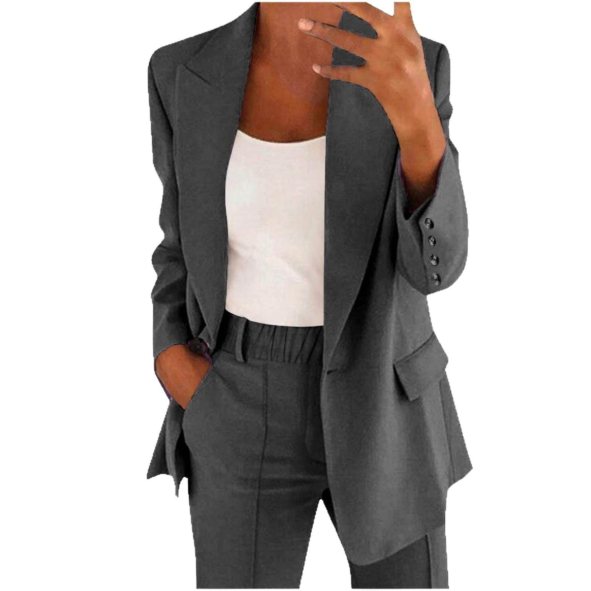Women's 2 Piece Blazer Pants Set Business Casual Workwear