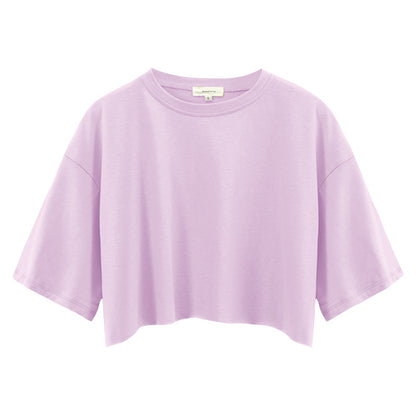 Summer Crop Cotton Tee Women’s Short Sleeve Street Style
