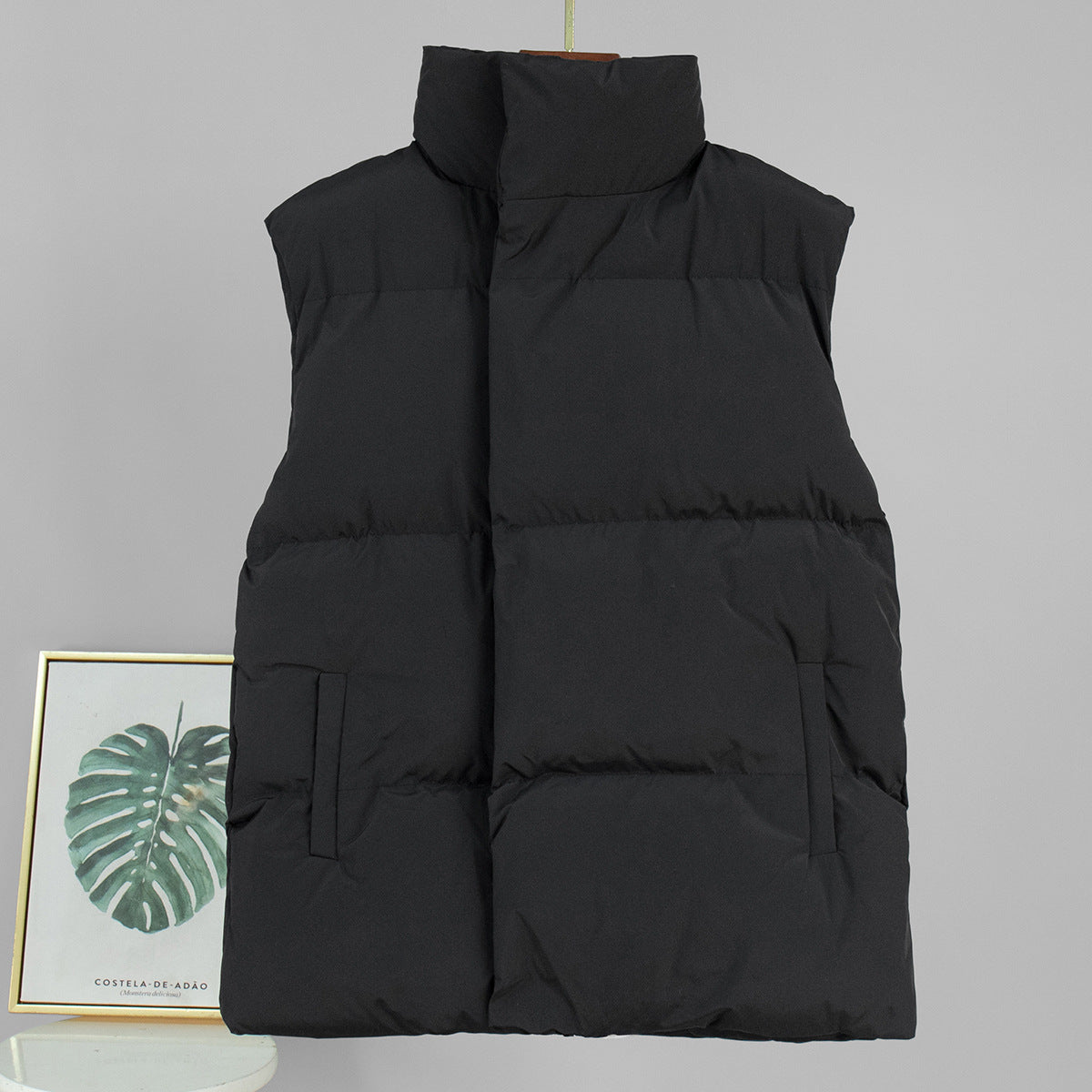 Women's Oversized Puffer Vest Quilted Layering Jacket