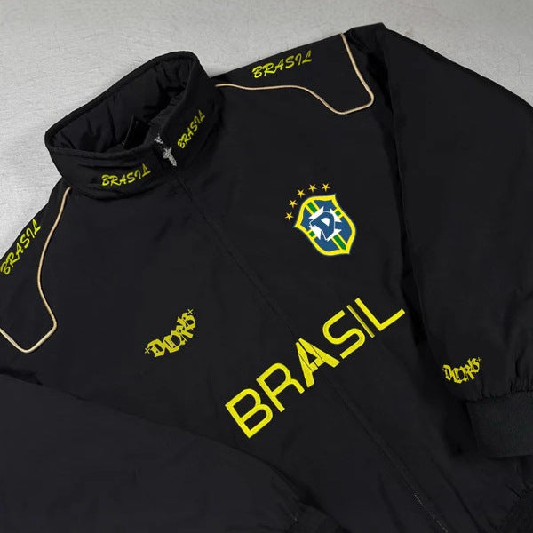 Wholesale Women's Oversized Brazil Soccer Jacket