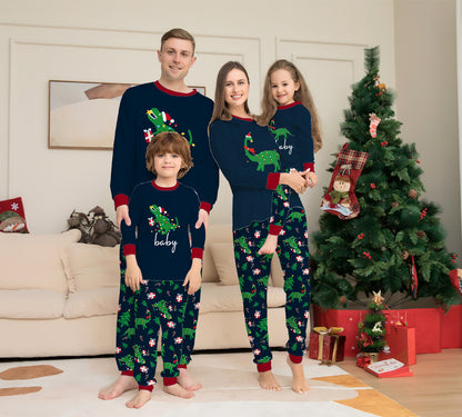 Alphabet Animal Parent-child Outfit Printed Loungewear Christmas Pajamas