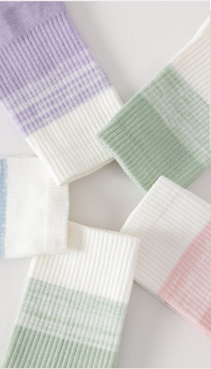 Womens Stripe Grip Pilates Socks Non Slip Yoga Socks