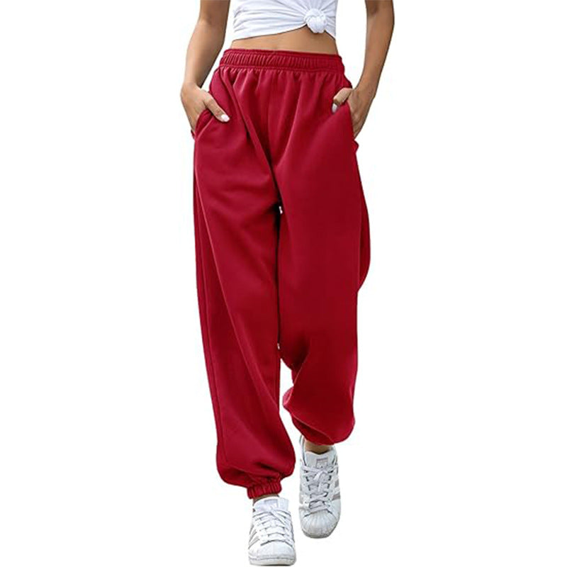 High Waist Loose Fit Sweatpants | Casual Jogger Pants Women