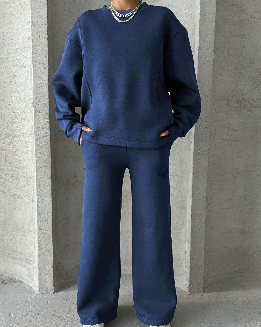 Women's Oversized Sweatshirt Wide Leg Pants Lounge Set