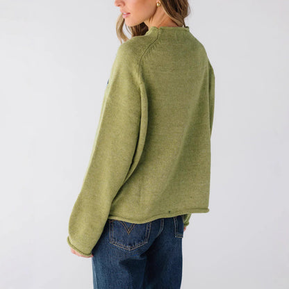 Vintage Whale Oversized Crewneck Knit Sweater