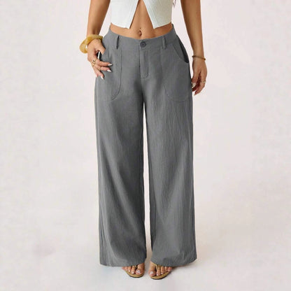 Women's Wide Leg Pants Casual Loose Fit with Pockets