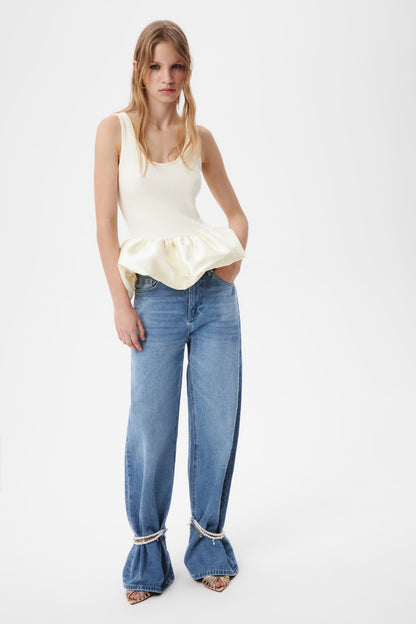 Sexy Modal Bubble Hem Tank Top – European Street Trend