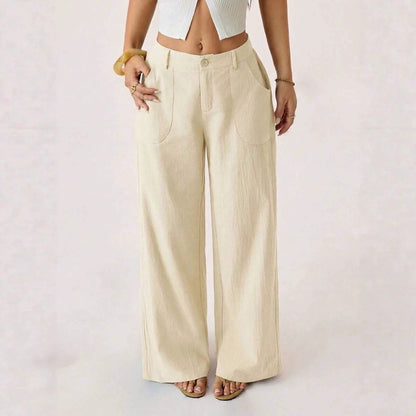 Women's Wide Leg Pants Casual Loose Fit with Pockets