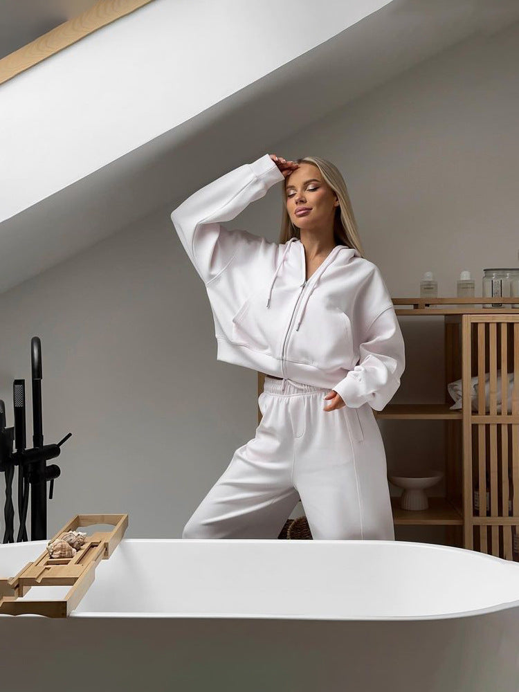 Women's 2 Piece Lounge Set Zip Up Hoodie & Joggers
