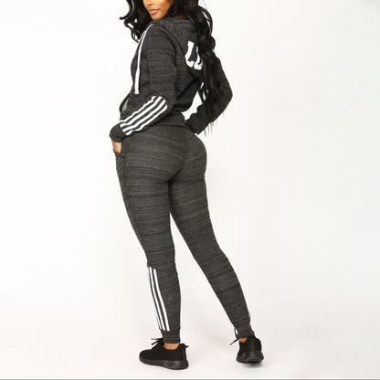 Women's 2 Piece Zip Hoodie Jogger Pants Set