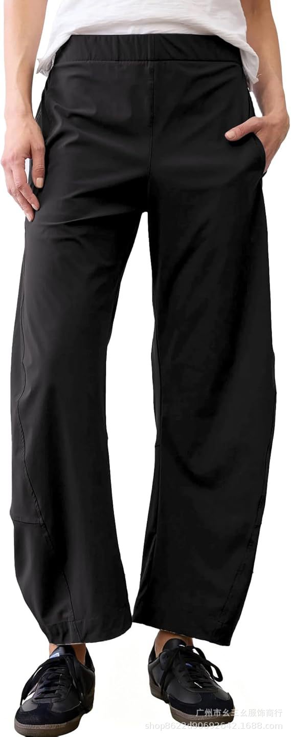 Women's Wide Leg Pants Casual Loose Work Trousers