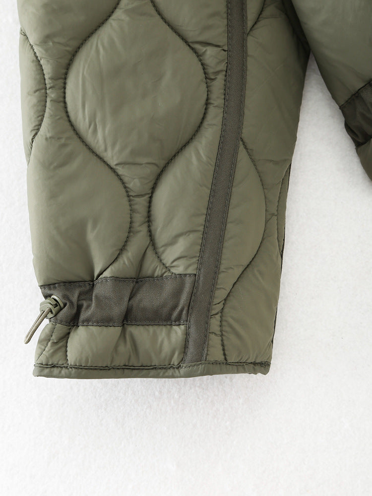 Women's Oversized Streetwear Quilted Utility Jacket