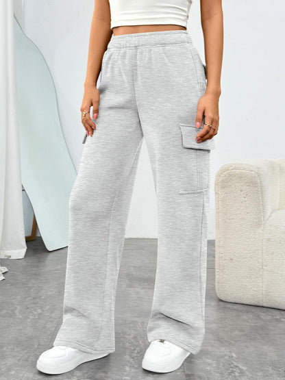 Women's High Waisted Wide Leg Cargo Pants