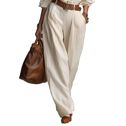 Women's Casual Blouse & Wide Leg Pants Two Piece Set