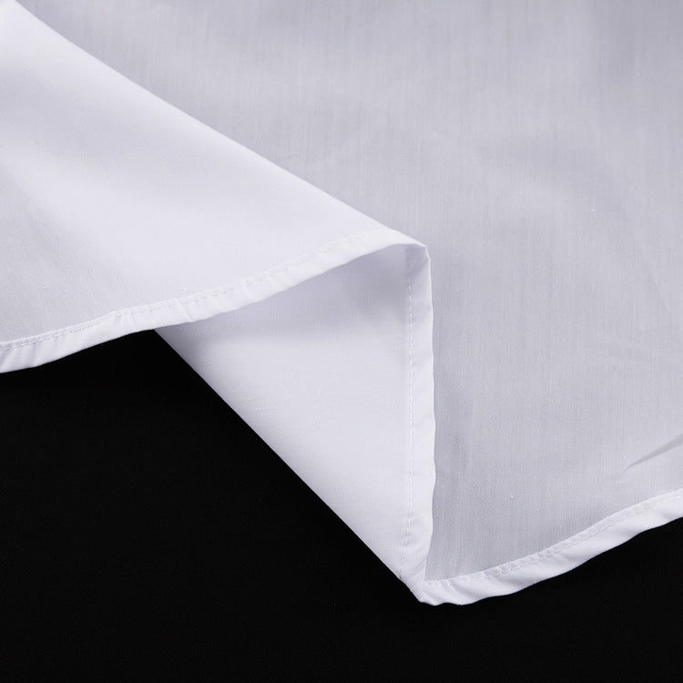 Oversized White Button Down Shirt With Tie Long Sleeve