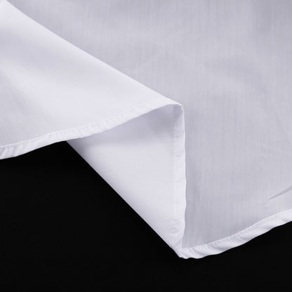 Oversized White Button Down Shirt With Tie Long Sleeve