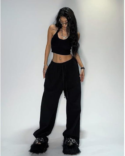 Cozy Wide Leg Sweatpants for Fall Lounge & Streetwear