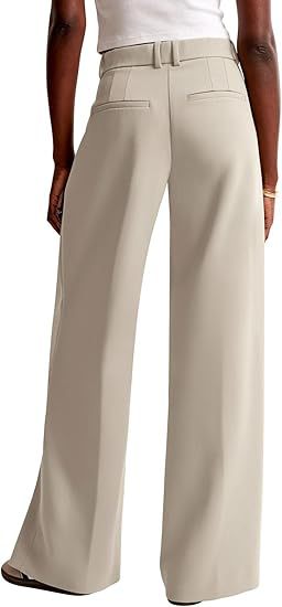 Women's High-Waisted Wide-Leg Pants – Elegant Business Trousers