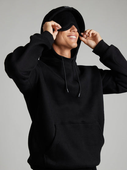 Women's Eye Mask Hoodie Sweatpants Two Piece Lounge Set