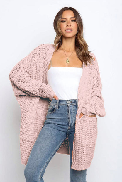 Women's Oversized Chunky Knit Long Cardigan with Pockets