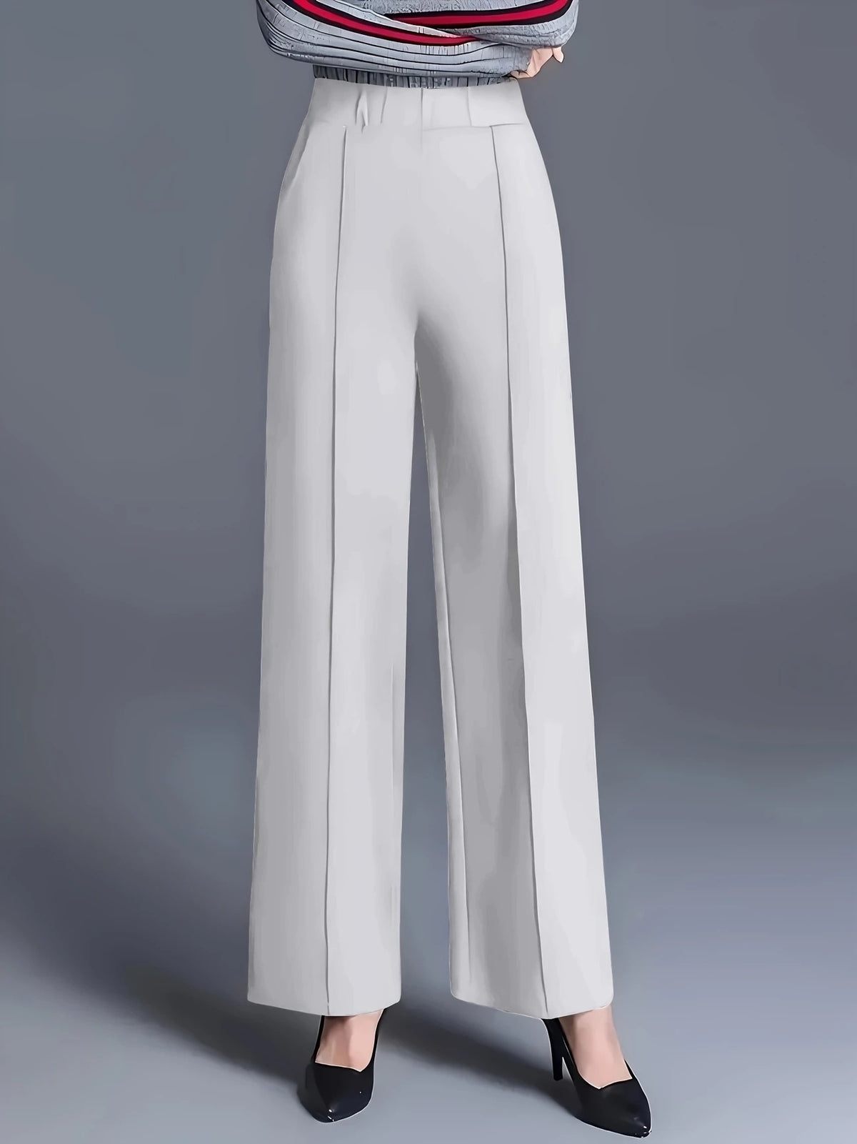 Women's High Waisted Wide Leg Dress Pants with Pockets