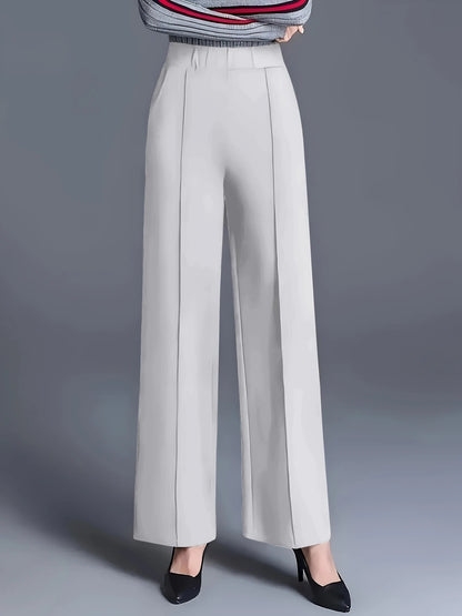Women's High Waisted Wide Leg Dress Pants with Pockets