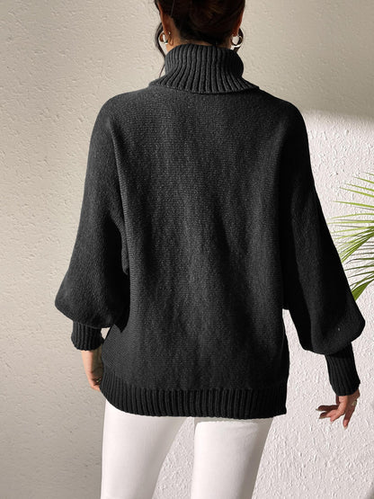 Women's Bottoming Shirt Autumn and Winter Casual Turtleneck Sweater